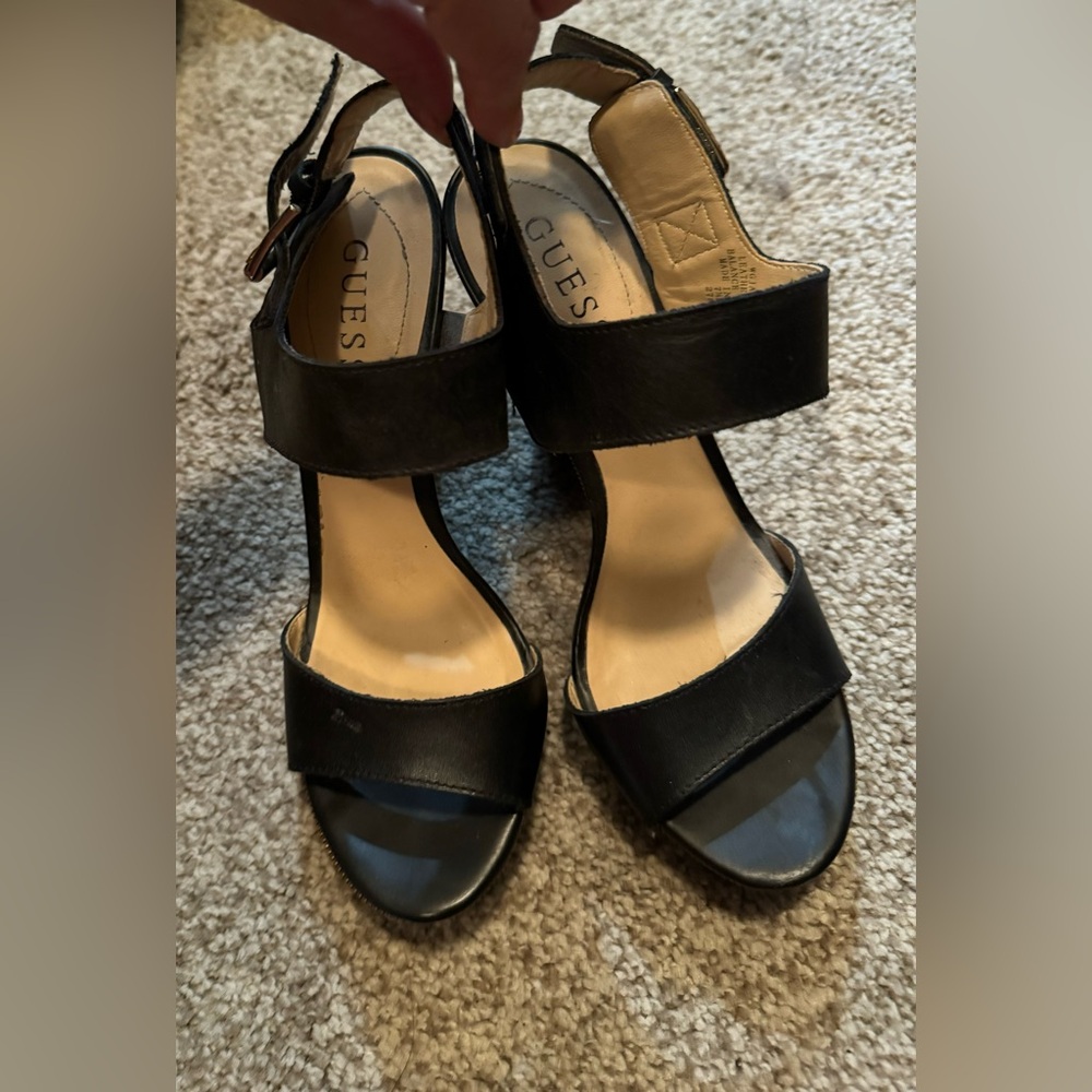 Black Guess Wedges size  7.5